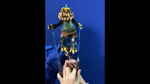 BTS Tummers Puppet with a Blue Screen! #puppet #puppets #bluesxreen #blue #monster #spellfury