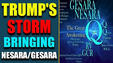 URGENT NEWS: TRUMP'S STORM BRINGING NESARA/GESARA! WHITE HAT REVEALS RULES FOR MILITARY TRIBUNAL!