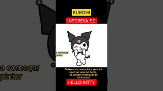 COMO DESENHAR KUROMI - HELLO KITTY #shorts #kuromi #hellokitty