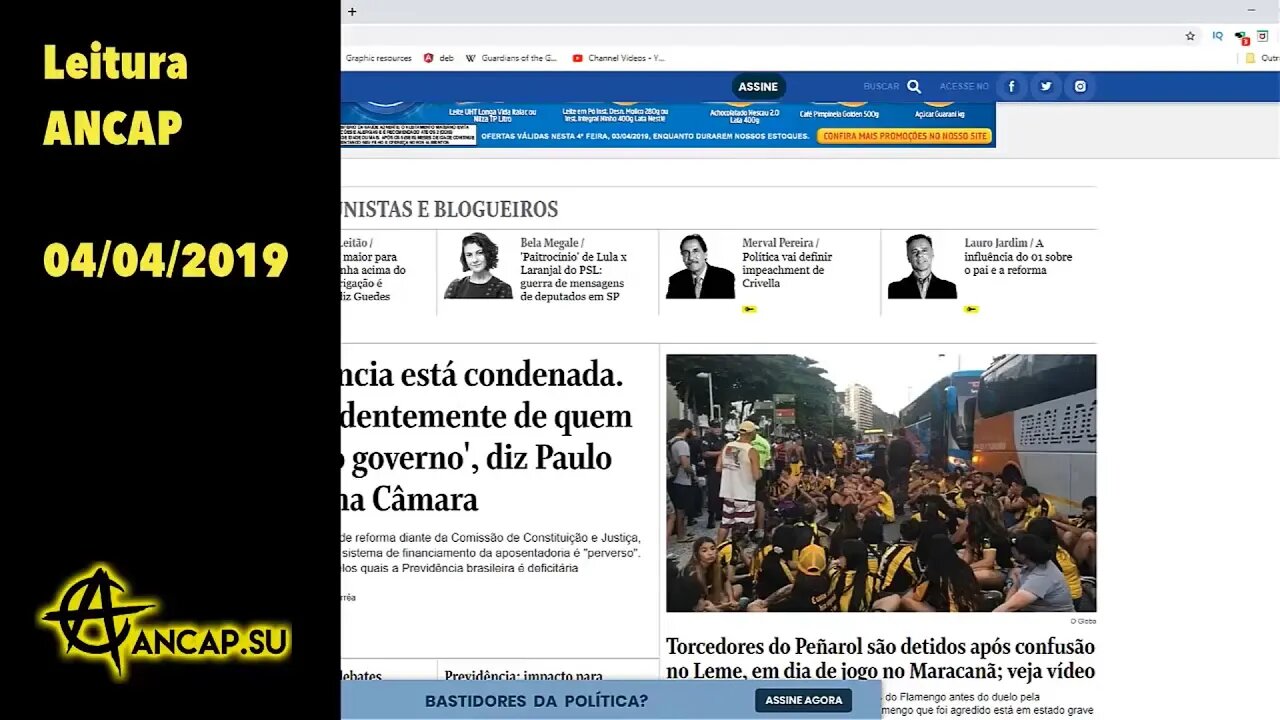 Brasil paralelo, Tchuchuca é a mãe, Zuckerberg zuckado e Pelé | Leitura ANCAP 04/04/19 | ANCAPSU