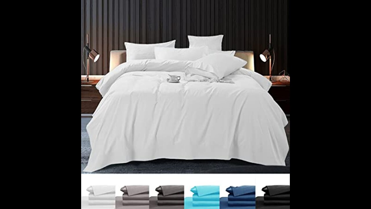 Amazing SONORO KATE 100% Pure Egyptian Cotton Sheets Sets,Cooling Bed Sheets 800 Thread Count L...