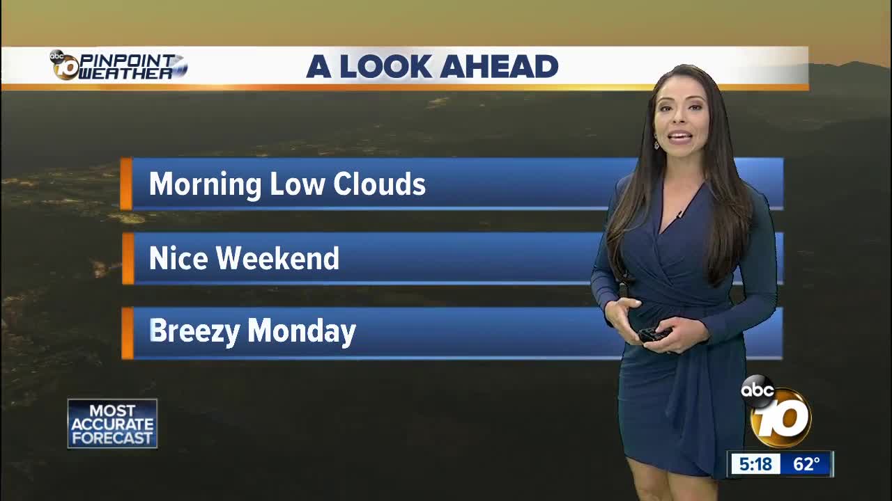 10News Pinpoint Weather with Meteorologist Angelica Campos