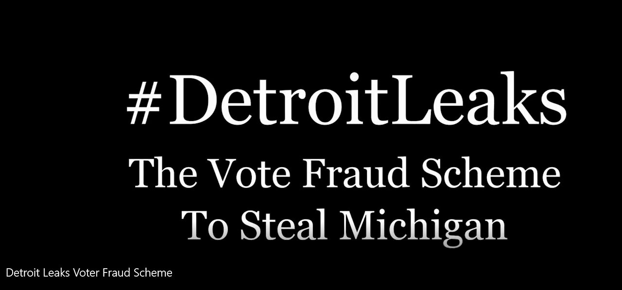 VIDEO: MICHIGAN AG THREATENS PRISON FOR JOURNALIST REPORTING ELECTION FRAUD #DETROITLEAKS