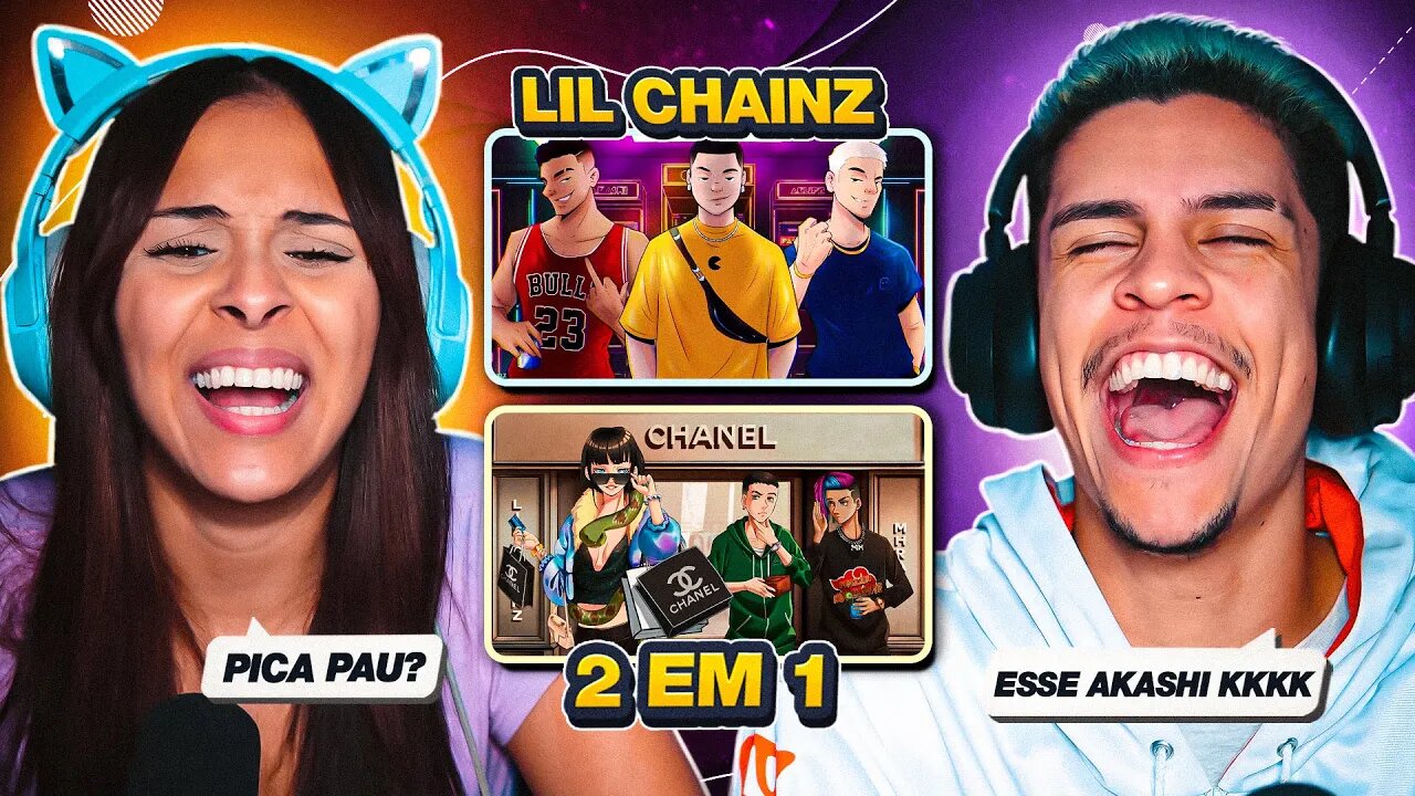 2 EM 1: LIL CHAINZ - Cascavel & Pacman | [React em Casal] 🔥