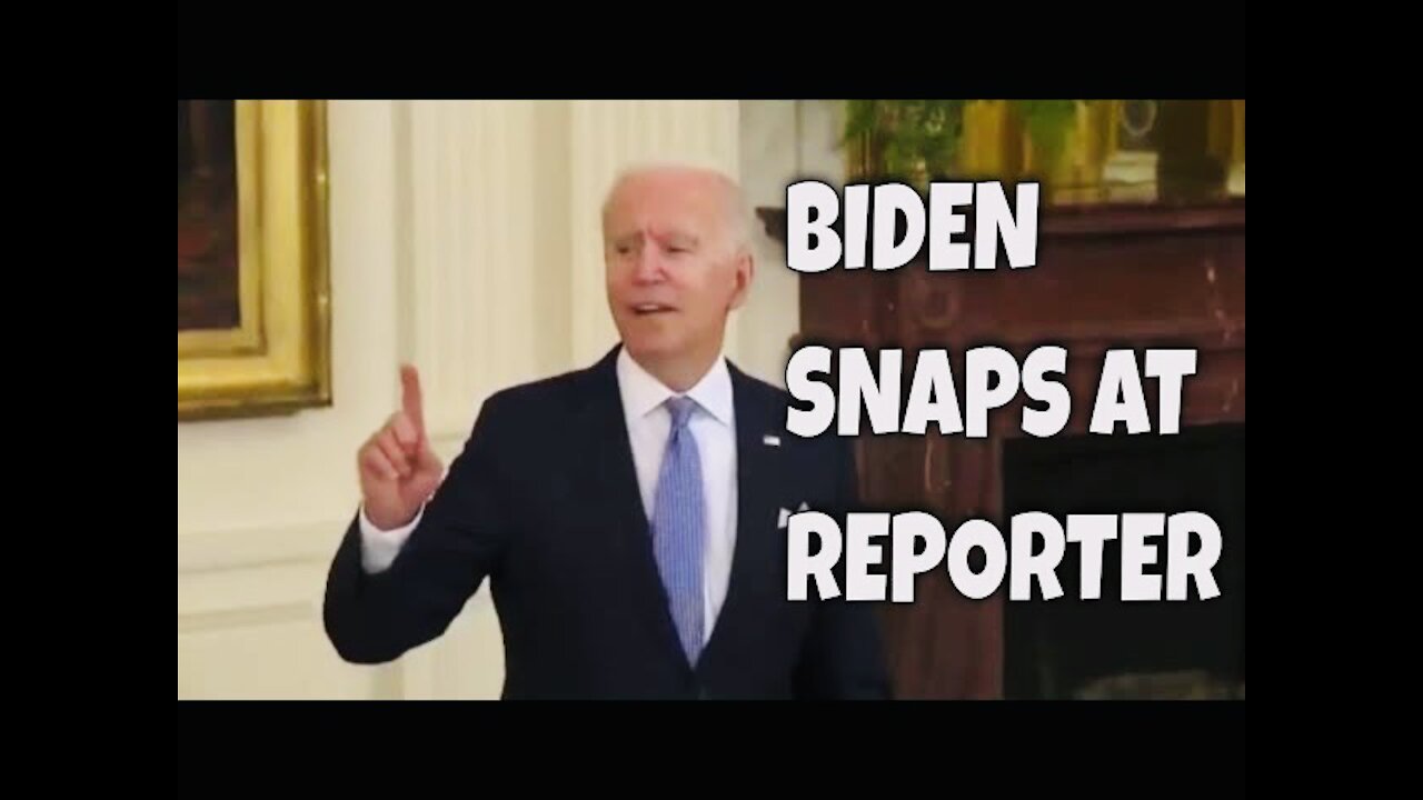 Biden SNAPS at Reporter over Mask Confusion