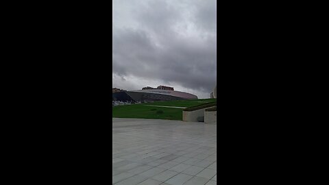 Day light view of Heyder alive museum Baku