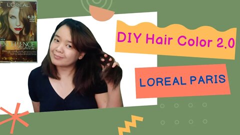 DIY HAIR COLOR FOR WOMEN AT HOME | LOREAL PARIS HAIR DYE 6.30 GOLDEN BROWN | DIY HAIR DYE AT HOME V2