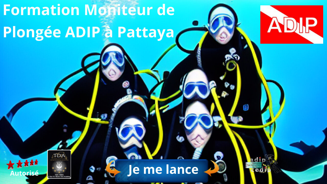 Formation Moniteur de Plongée ADIP à Pattaya Transformez votre Passion en Carrière Lucrative