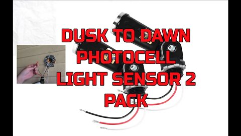 Dusk to Dawn Sensor 2 Pack - Wired up - Works Great