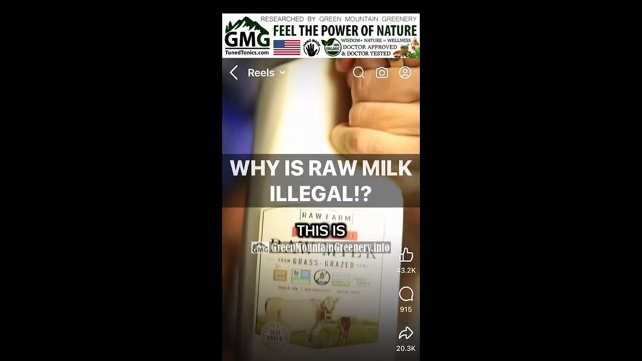 Raw milk illegal?
