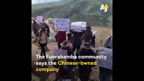 Peru: Police fire tear gas at locals protesting against a huge copper mine.