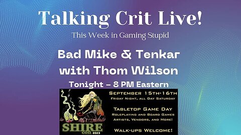 Tavern Chat Live! w/ Special Guest Thom Wilson - Tonight - 8 PM Eastern