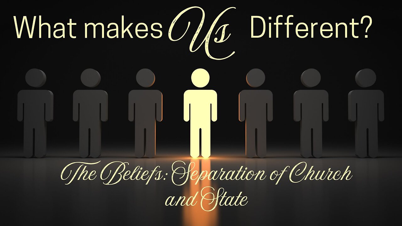 What Makes Us Different (Separation of Church and State) - Pastor Jeremy Stout