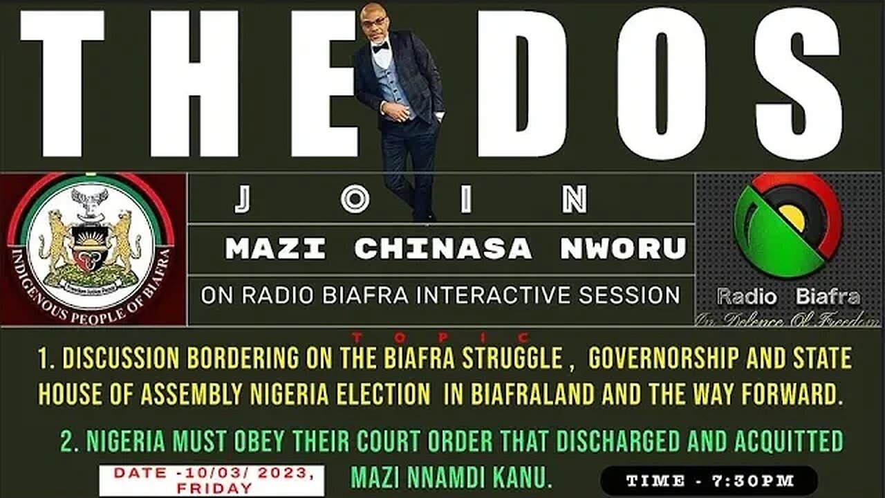 THE DOS: Join Mazi Chinasa Nworu On An Interactive Session | Host: Mazi Jonathan | Mar 10, 2023