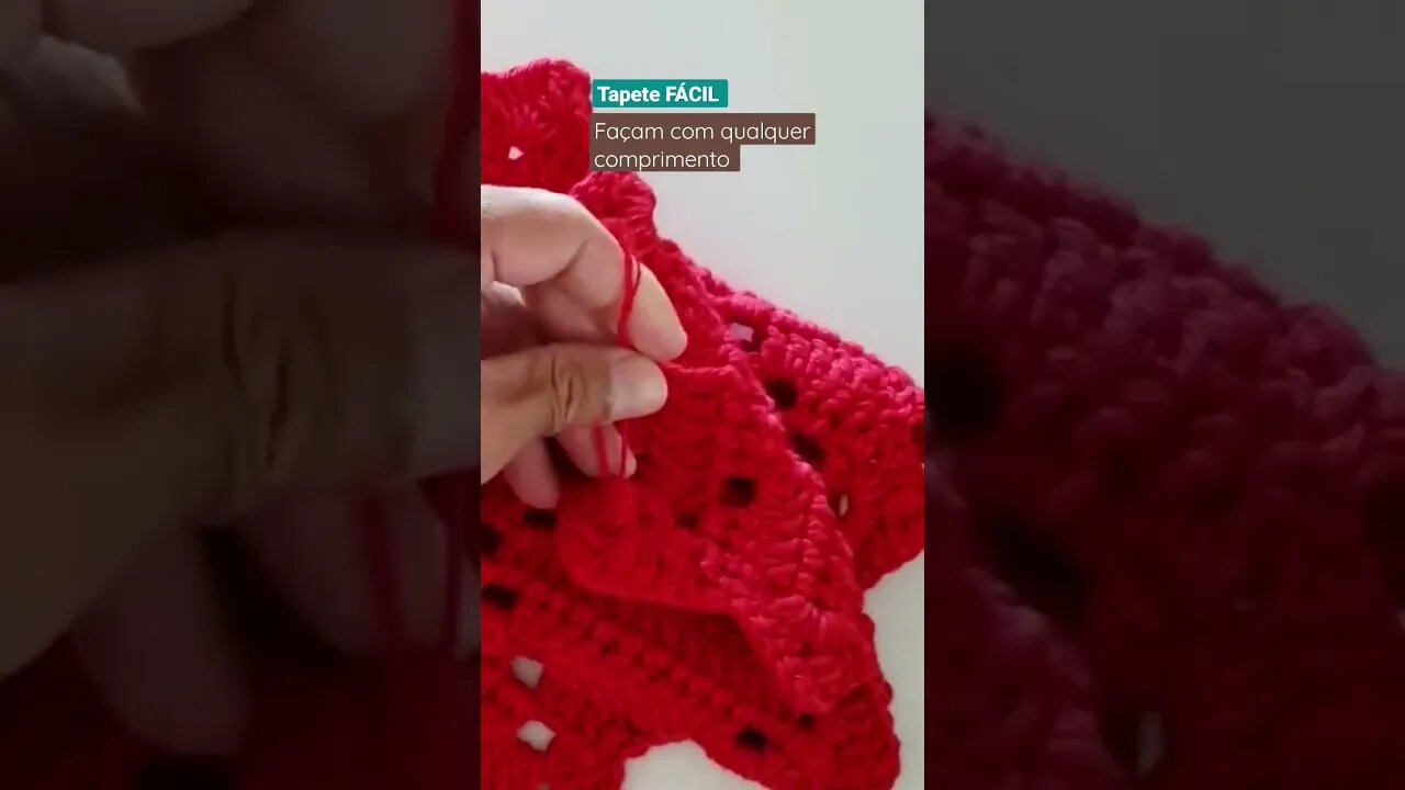 Tapete quadradinhos em crochê | 👇🏼Vídeo completo no link abaixo