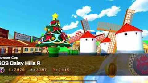 Mario Kart Tour - 3DS Daisy Hills R Gameplay (Winter Tour)