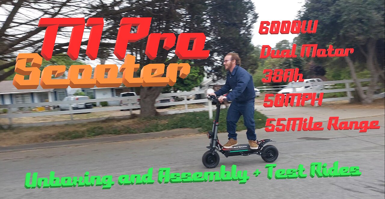 T11 Pro 6000W Scooter Unbox and Ride!