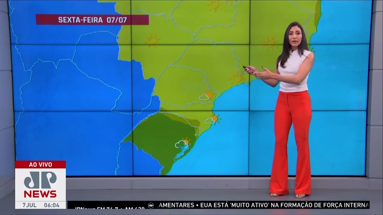 Sul do Brasil tem chuva forte nesta sexta-feira (07) | Previsão do Tempo