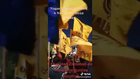 Khalistan Flags @ Southall Nagar Kirtan 2022