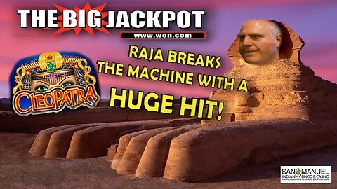 RAJA BREAKS THE MACHINE!! 😱 SO MANY FREE GAMES ON CLEOPATRA! |