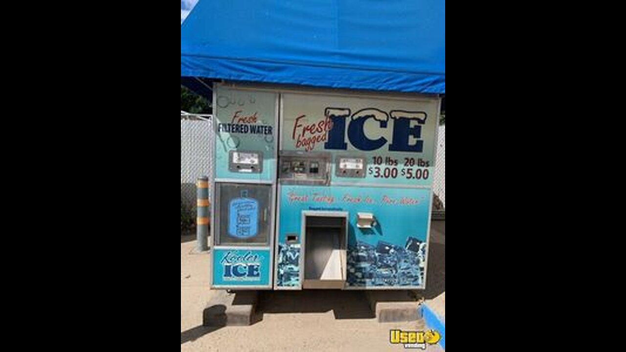 2013 Kooler Ice Model IM2500 Bagged Ice and Filtered Water Vending Machine For Sale in Texas