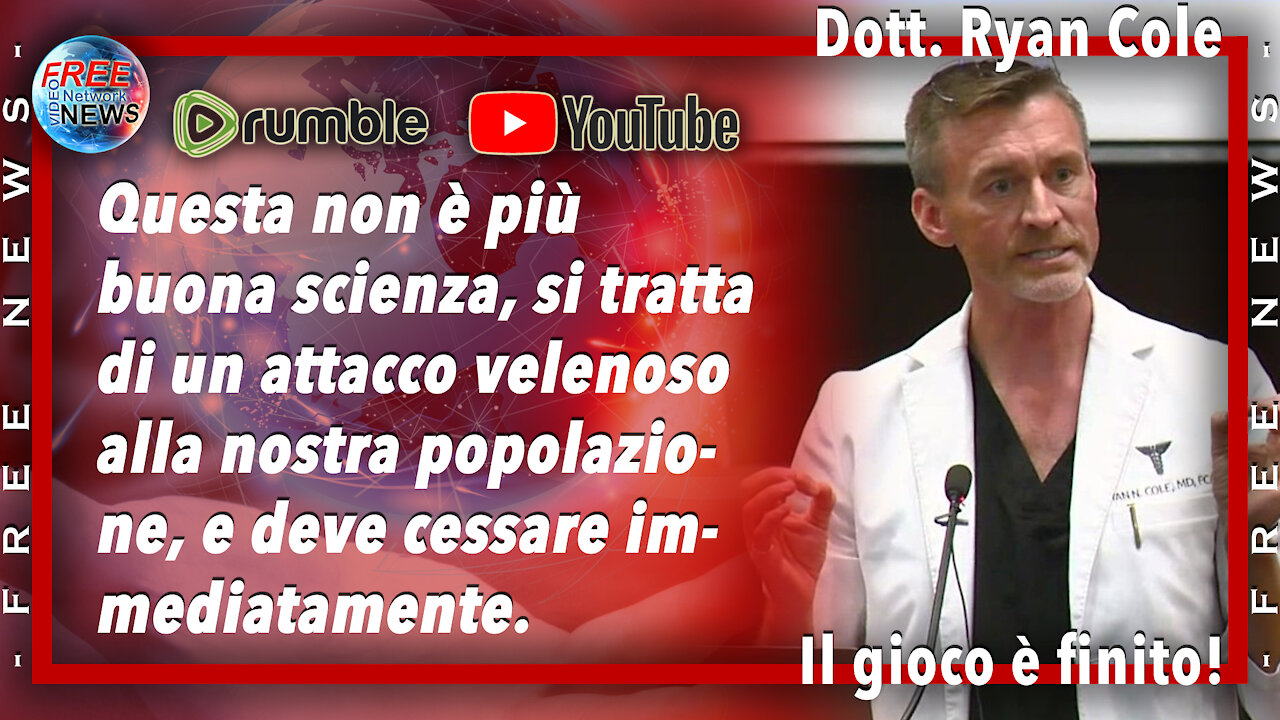 Dr. Ryan Cole: questa non è più buona scienza è un attacco velenoso alla nostra popolazione.