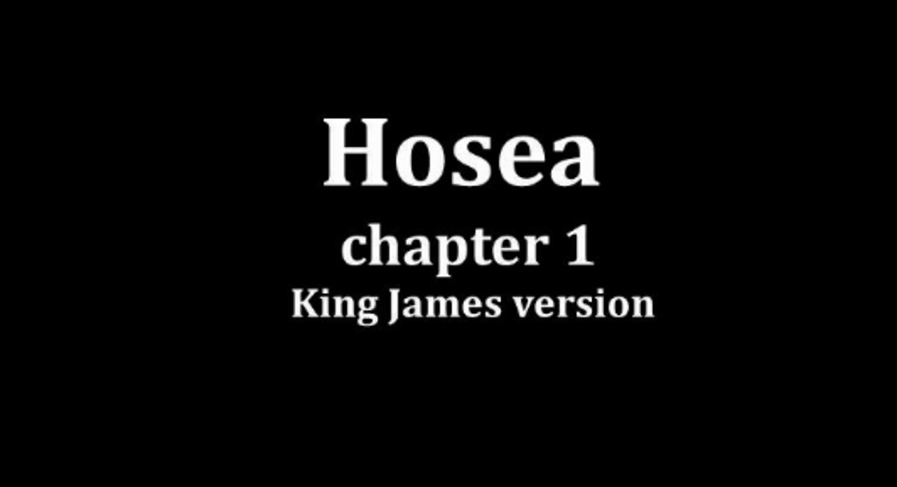 Hosea 1 King James version