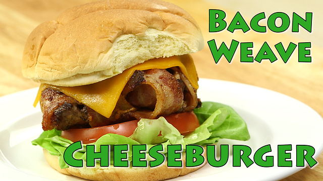 Grilling recipes: Bacon Weave Extra Cheese Cheeseburger