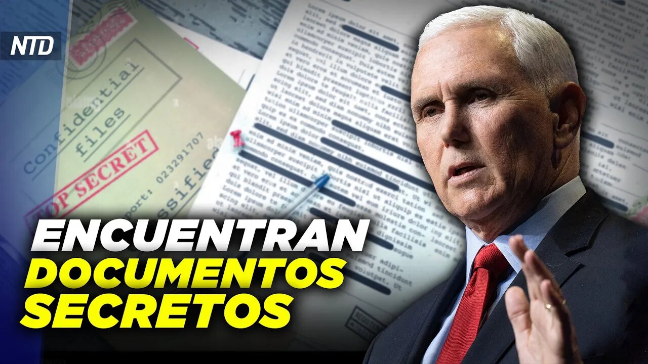 Hallan documentos clasificados en casa de Pence; Nuevo plan de la FDA | NTD Día [24 ene]