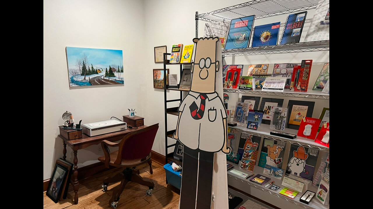 Dilbert creator Scott Adams shows you the Dilbert Museum