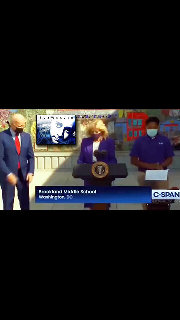 Joe Biden Awkwardly Walks Away As Jill Biden Speaks At Middle School #IceCreamTruck