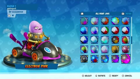 Crash Team Racing Nitro-Fueled - Team Trance Kart x All Paint Jobs Showcase