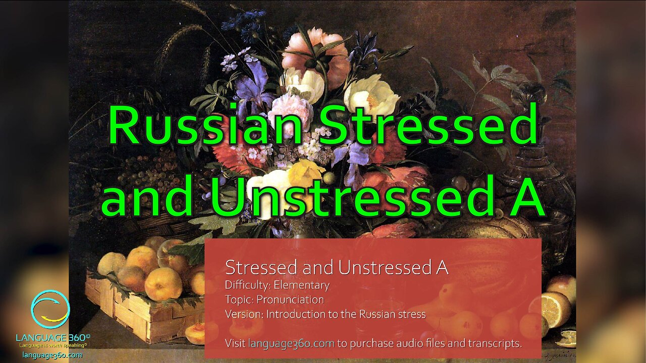 Russian Stressed and Unstressed A