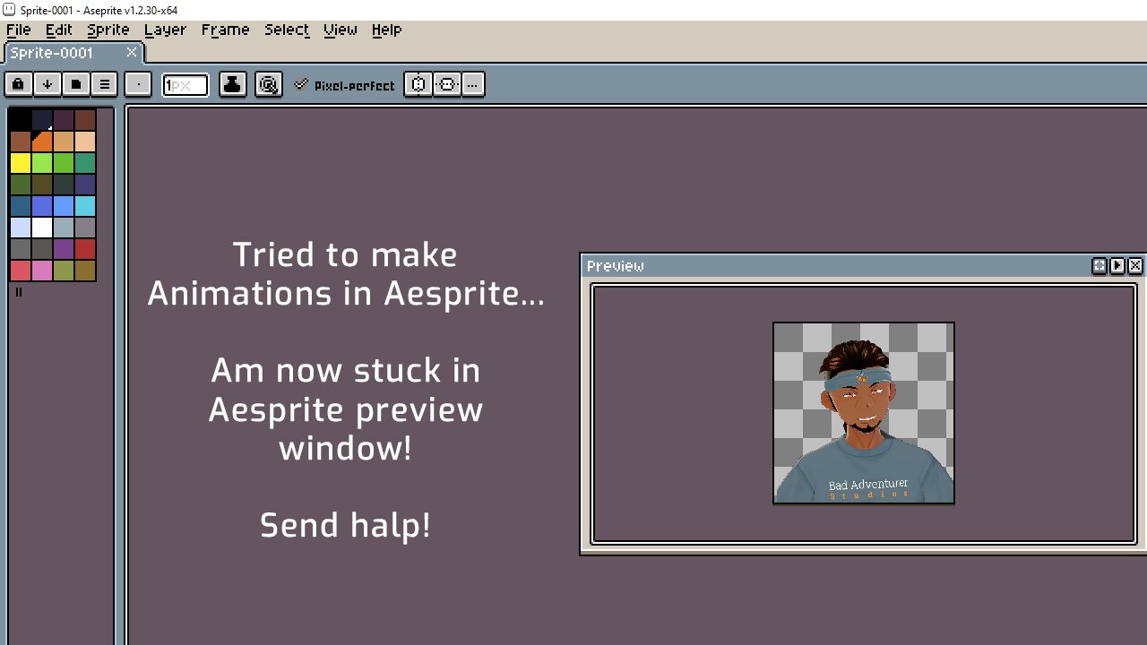 [Aseprite] Putting together Sprite Animations!