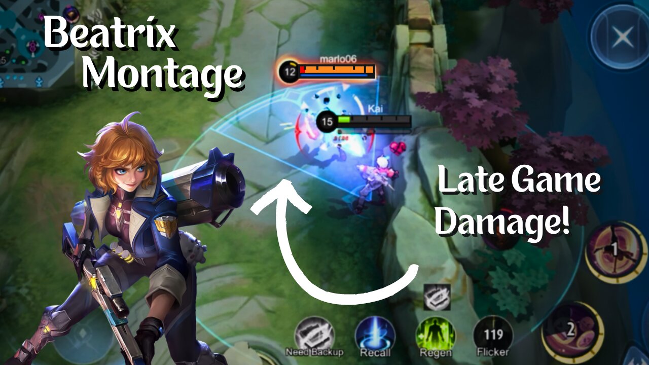 Beatrix Damage in Late Game is Scary! || Mobile Legends Bang Bang