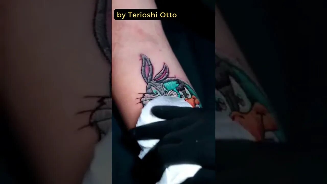 Stunning work by Terioshi Otto #shorts #tattoos #inked #youtubeshorts