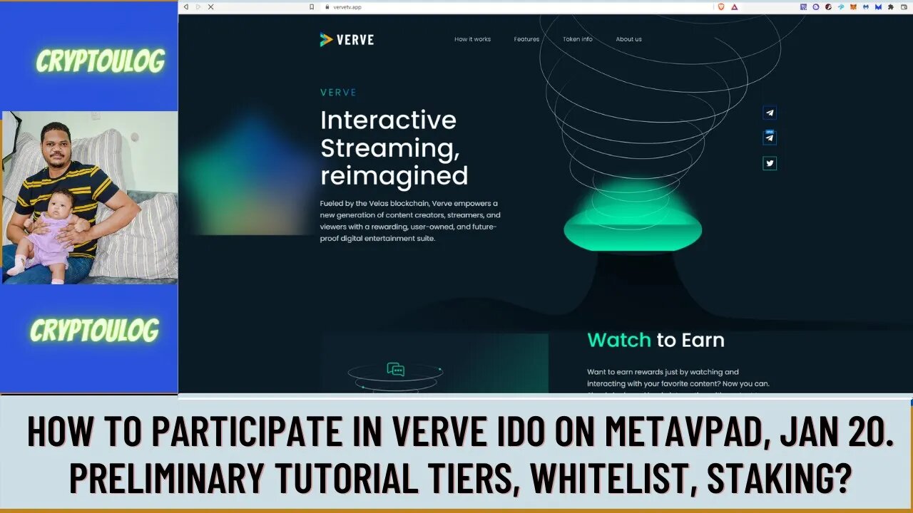 How To Participate In Verve IDO On Metavpad, Jan 20. Preliminary Tutorial Tiers, Whitelist, Staking