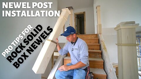 Setting BOX NEWEL Posts | Layout & Installation TRICKS!!!