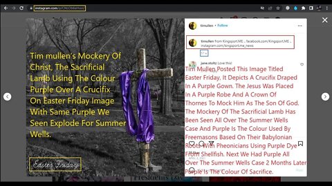 Timstagram: Tim Mullen's Instagram - Purple, Child Sacrifice To Ba'al, and Jesus Mockery Explained