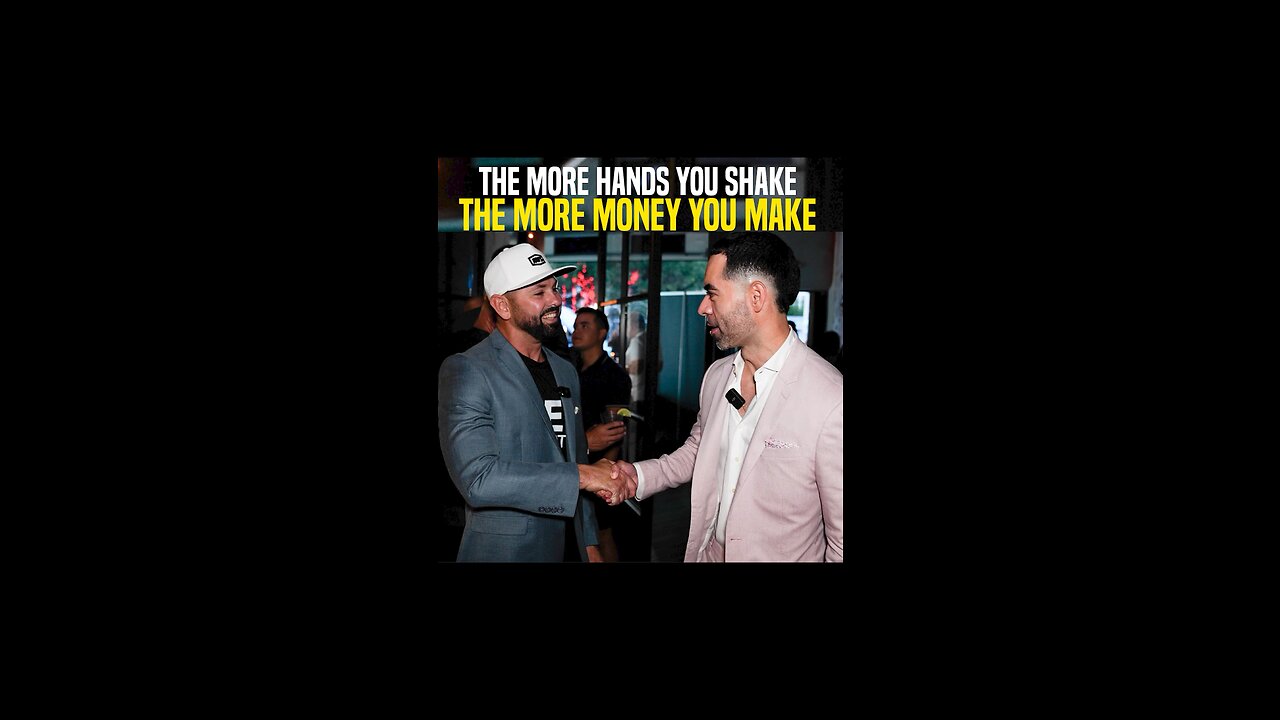 The More 🤝 You Shake The More 💸 You Make…