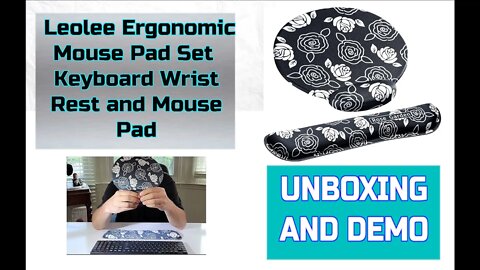 Nice Memory Foam Wrist Support and Mouse Pad Set bu Leolee