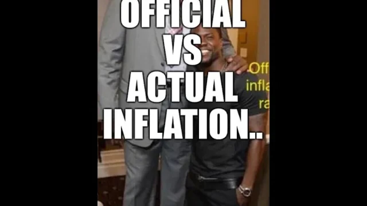 OFFICIAL INFLATION VS ACTUAL INFLATION #shorts #economics