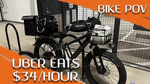 UBER EATS FOOD DELIVERY | E-Bike POV | UBEREATS | WASHINGTON DC