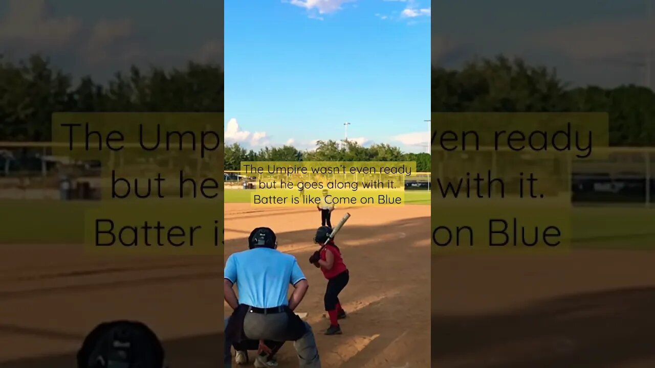 Umpire wasn’t even ready...