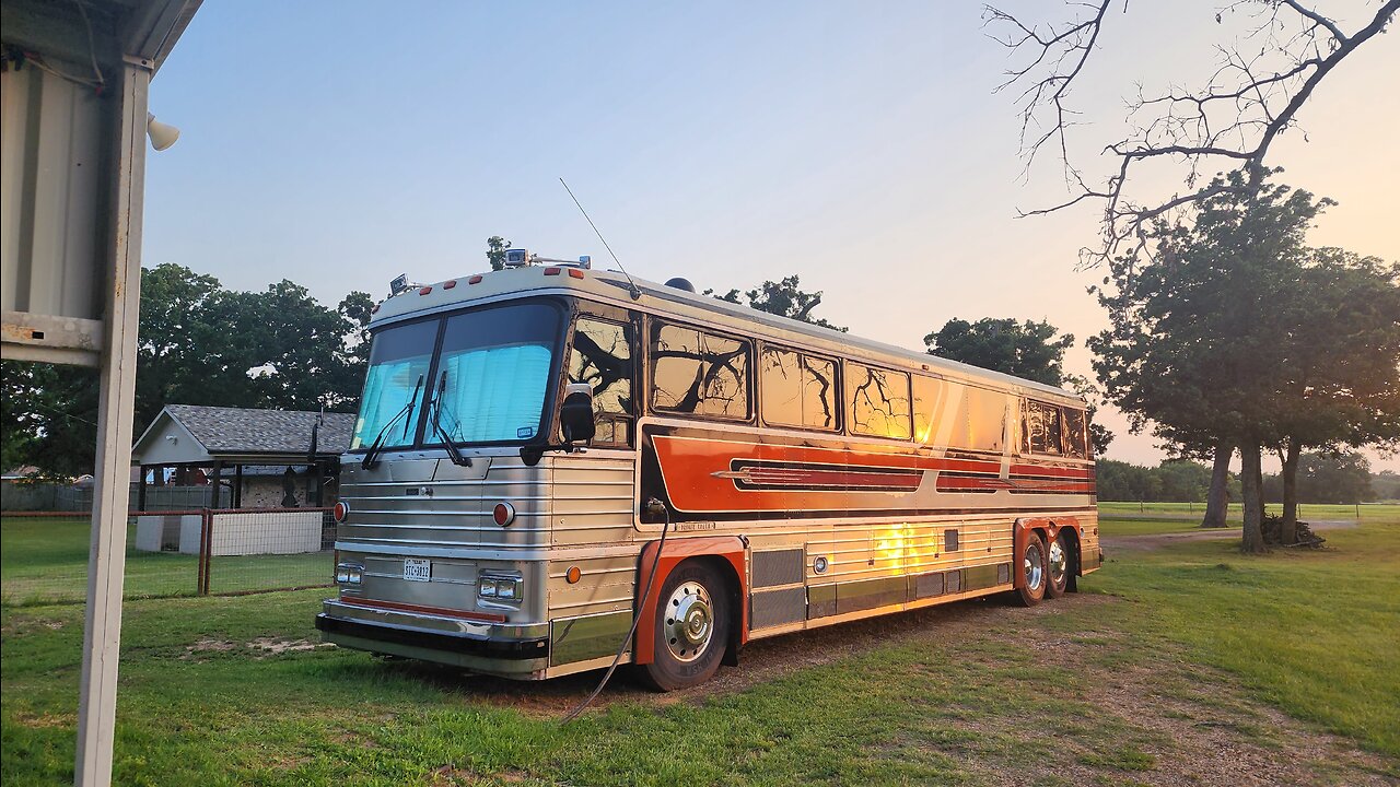 Custom Coach bus conversion first solo drive