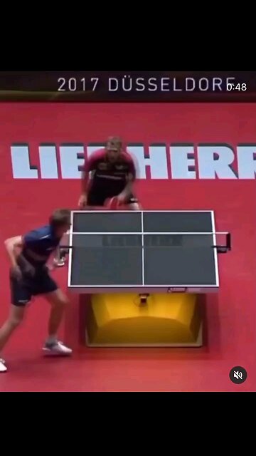 AMAZING: Table Tennis match. I'd be worn out too.