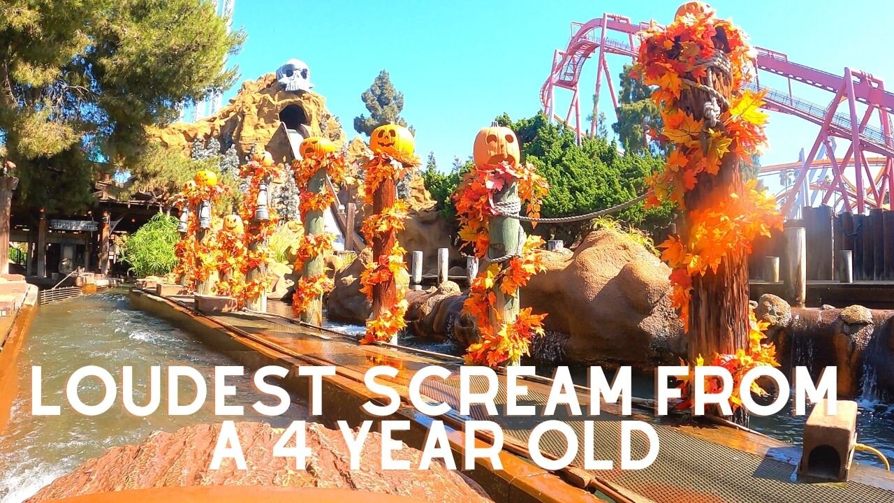 Halloween Themed Log Ride Is Awesome! Knotts Berry Farm