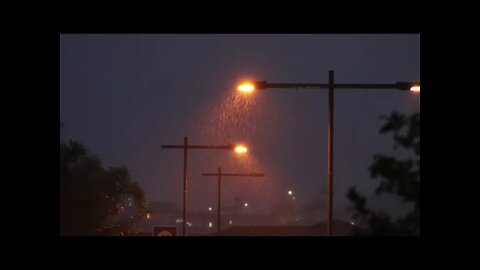 Quiet Night in the alley & Street Light with Cozy Rain | 1 Hour Relaxation and Sleep