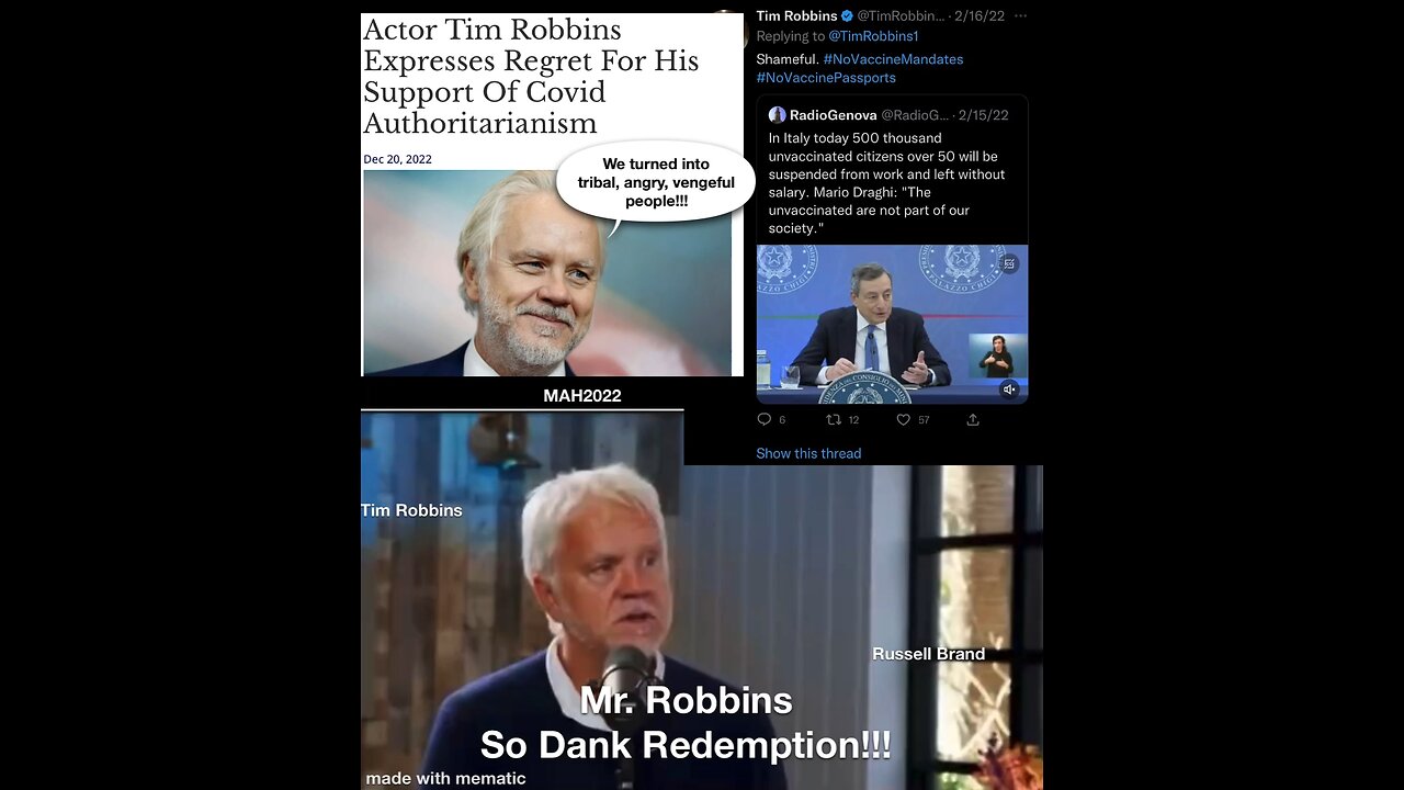 Mr. Robbins So Dank Redemption. Which side of history did you stand up for?