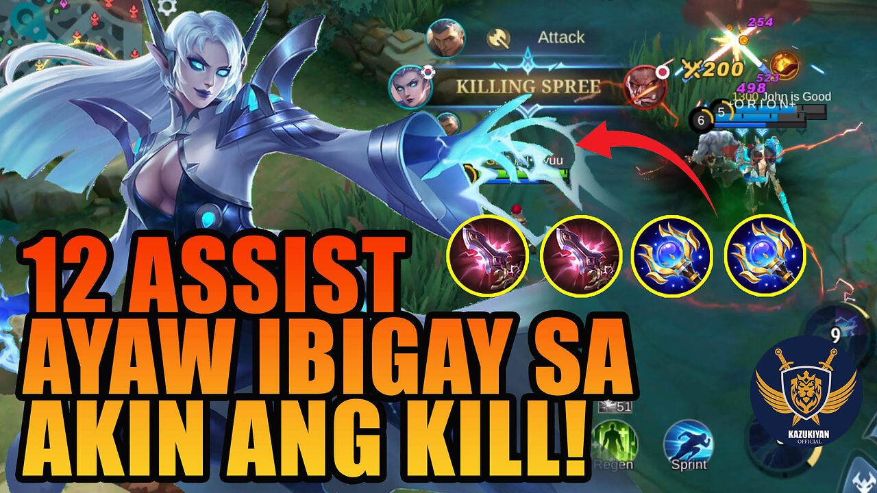 12 ASSIST EUDORA MAGE - Ayaw Bigay Sa Akin Ni Montoon Ang Kill #kazukiyanofficial